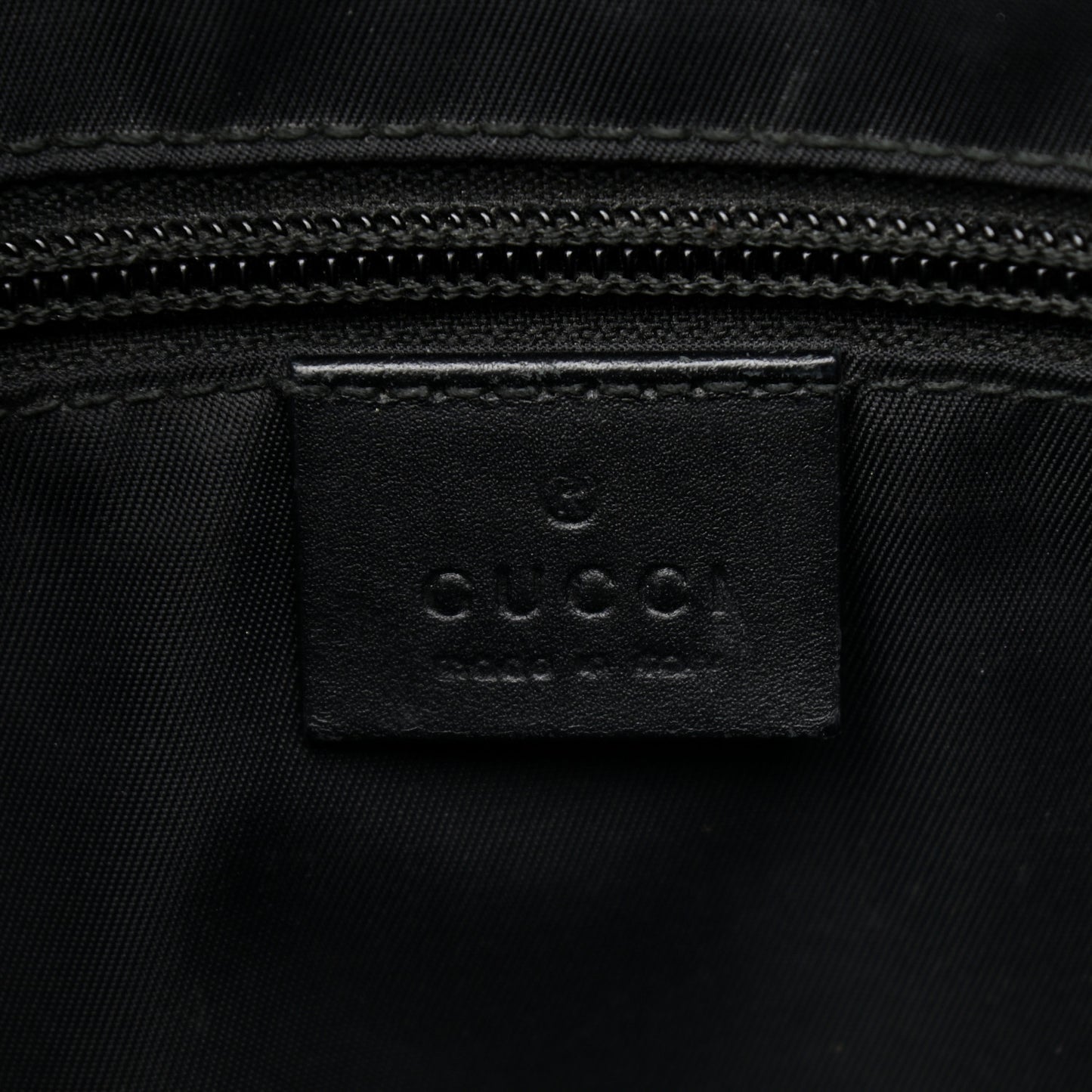 GG Supreme Monogram Web Messenger Bag Black