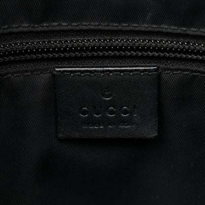 Gucci GG Supreme Monogram Web Messenger Bag Black 6 of 11