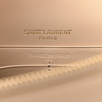 Saint Laurent Smooth Calfskin Classic Monogram Kate Tassel Chain Wallet Nude Powder 6 of 11