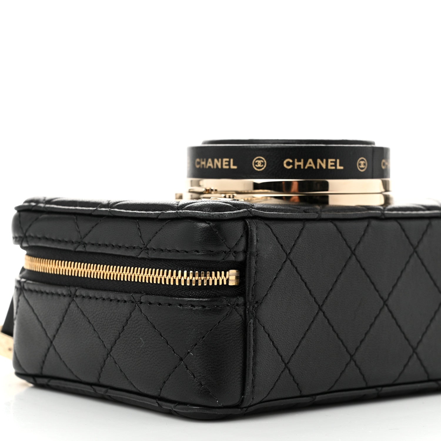 Chanel Lambskin Quilted Coco Click Bag Black 9 of 10