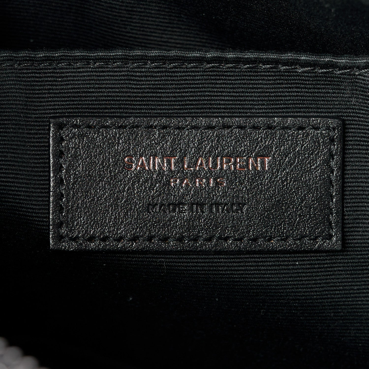 Saint Laurent Calfskin Matelasse Monogram Monochrome Lou Camera Bag Black 6 of 10