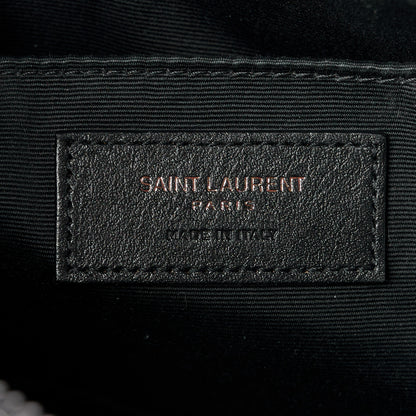 Saint Laurent Calfskin Matelasse Monogram Monochrome Lou Camera Bag Black 6 of 10