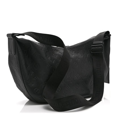 Louis Vuitton Calfskin Monogram Shadow Hobo Hamac Black 3 of 9