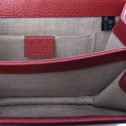 Gucci Dollar Calfskin Small Interlocking G Shoulder Bag Red 8 of 11
