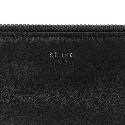 Celine Lambskin Large Trio Crossbody Bag Black 9 of 11