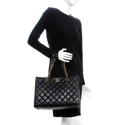 Chanel Calfskin Quilted Perfect Edge Tote Black 2 of 9
