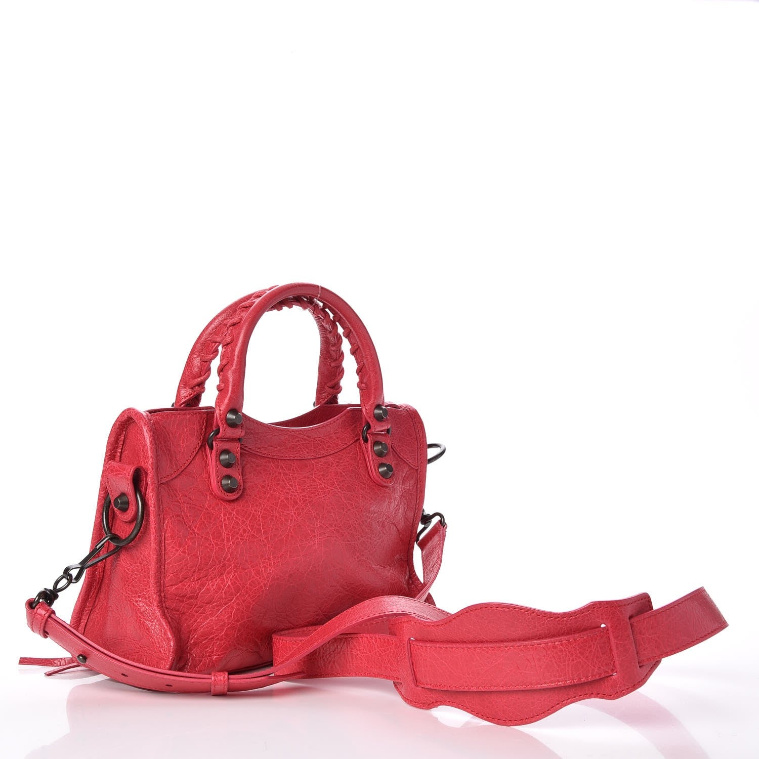 Balenciaga Agneau Classic Hardware Mini City Rose Thulian 3 of 7