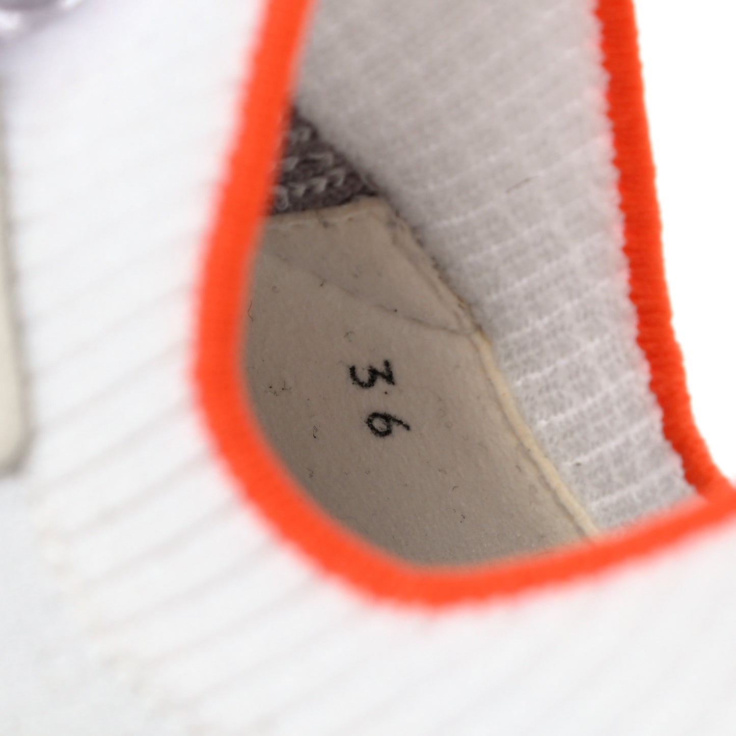 Knit Suede Goatskin Womens Crew Sneakers 36 White Gris