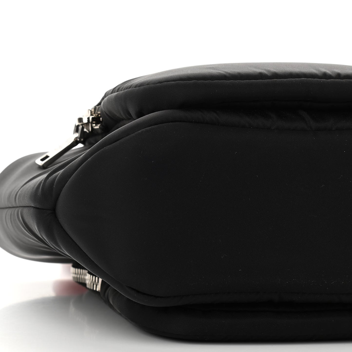 Tessuto Nylon Pocket Small Cargo Tote Black Rosso