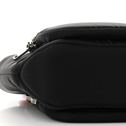 Prada Tessuto Nylon Pocket Small Cargo Tote Black Rosso 8 of 10