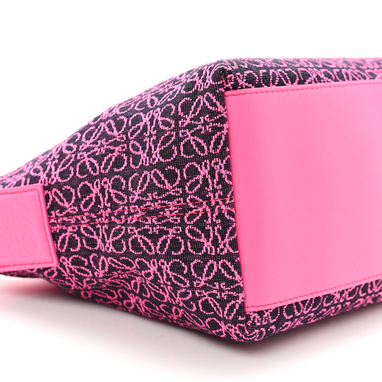 Loewe Jacquard Anagram Calfskin Small Cubi Bag Pink 8 of 9