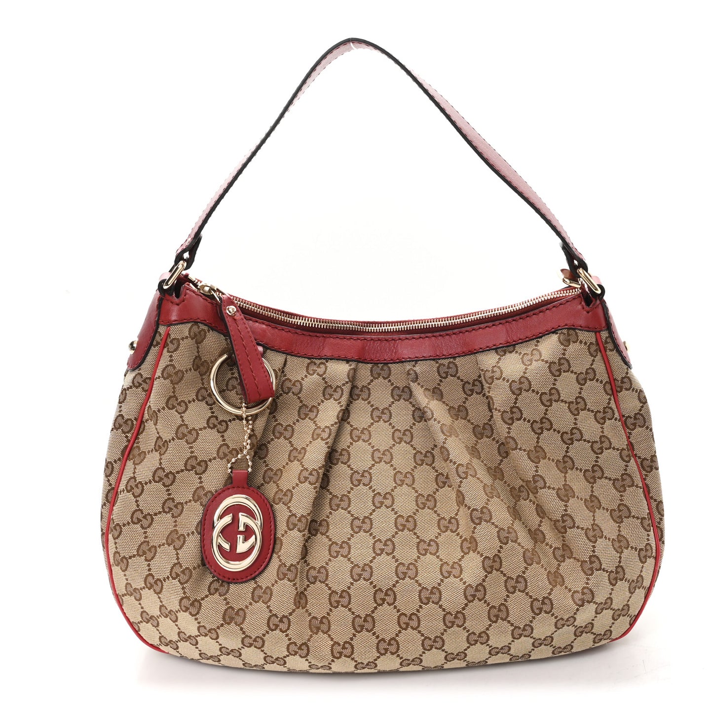 Monogram Medium Sukey Hobo Red