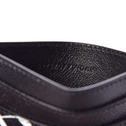 Saint Laurent Grain de Poudre Musical Notes Credit Card Case Black 7 of 8