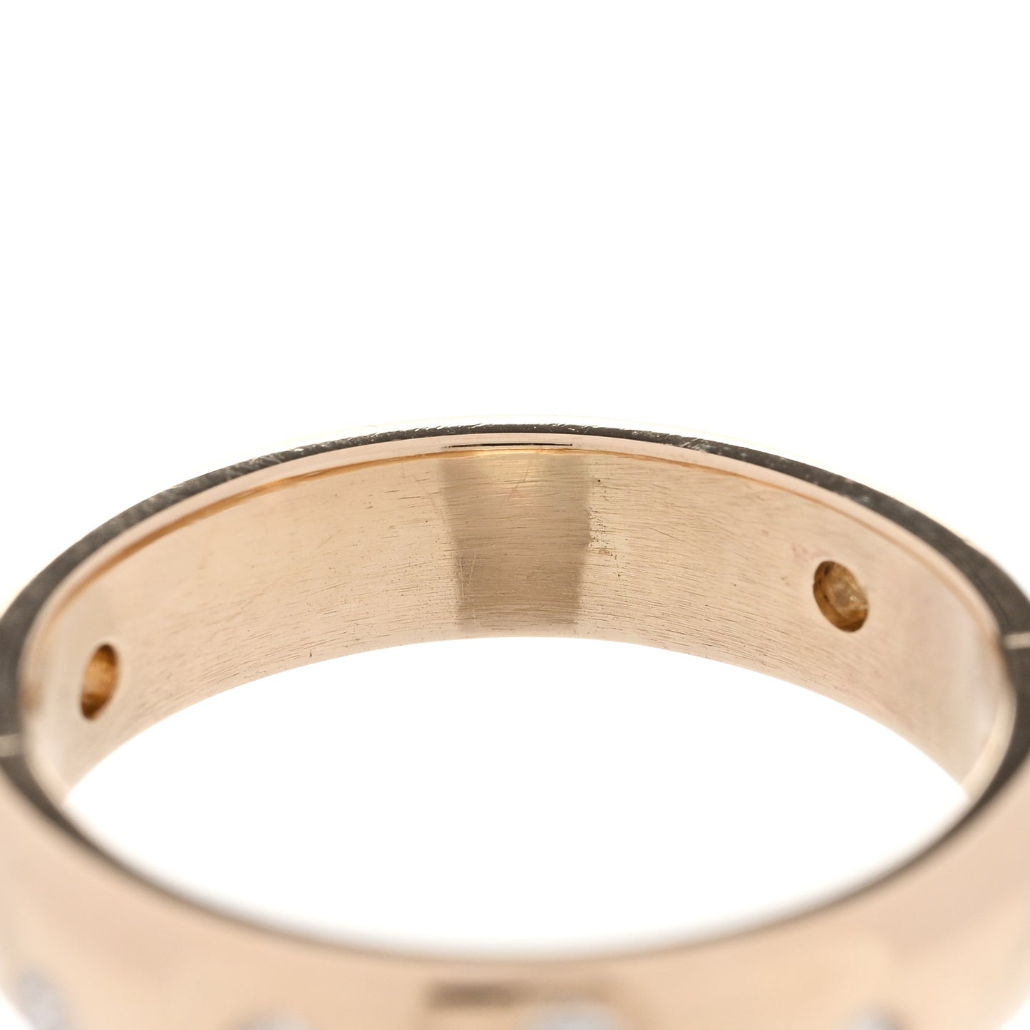 14K Yellow Gold Diamond .30ctw Flush Set 4mm Band Ring 51 5.75