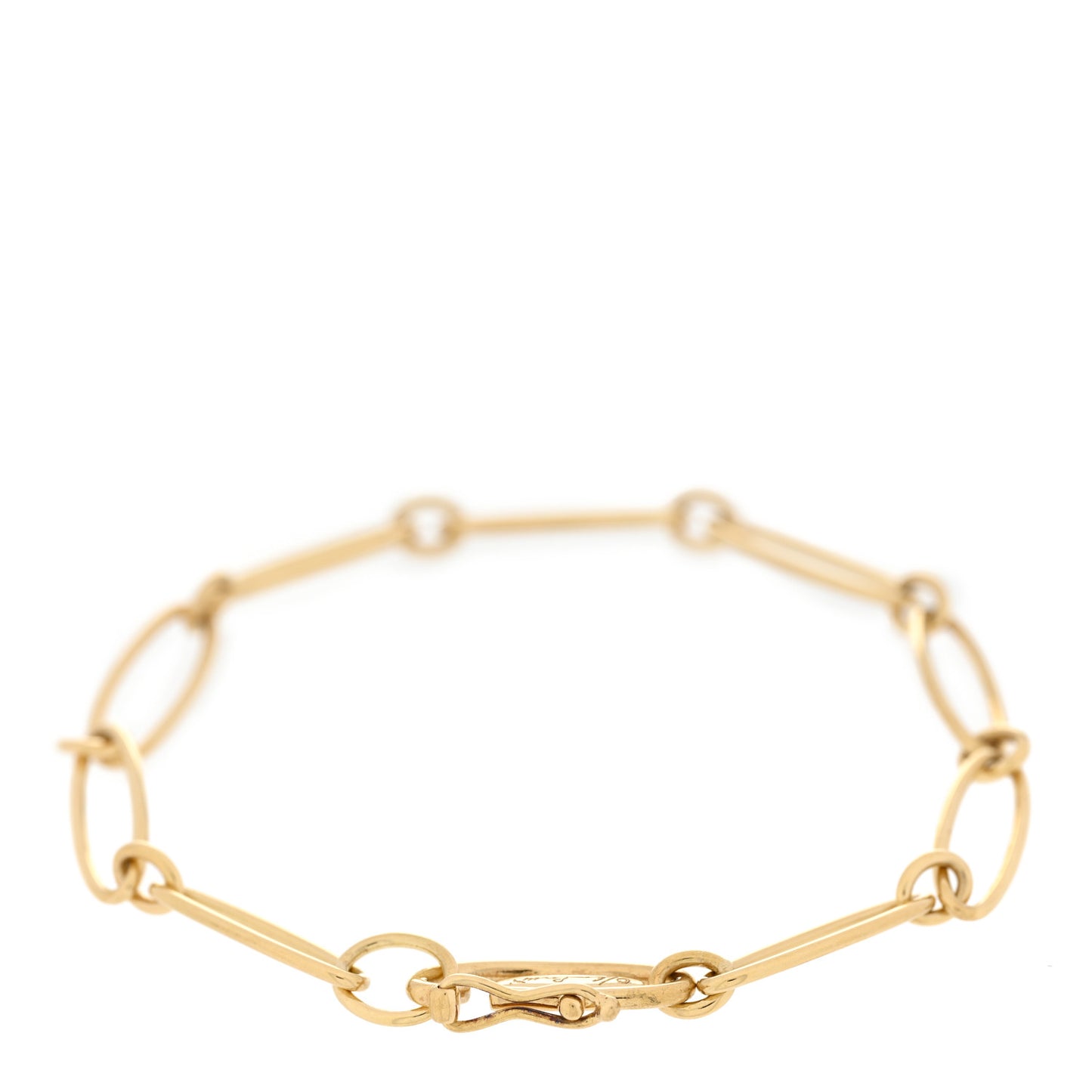 18K Yellow Gold Elsa Peretti Oval Link Bracelet
