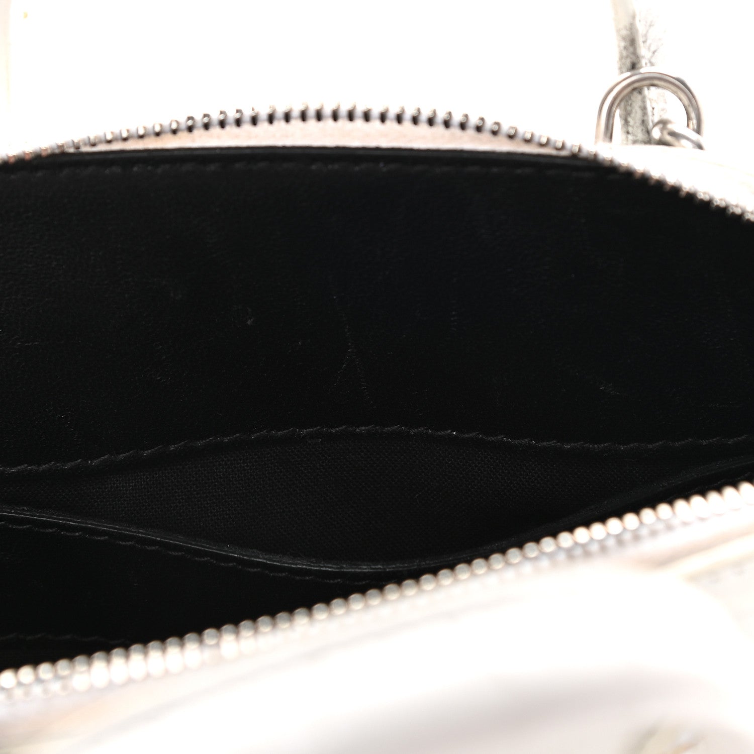 Balenciaga Calfskin Crocodile Embossed XXS Ville Top Handle Bag White Black 14 of 14