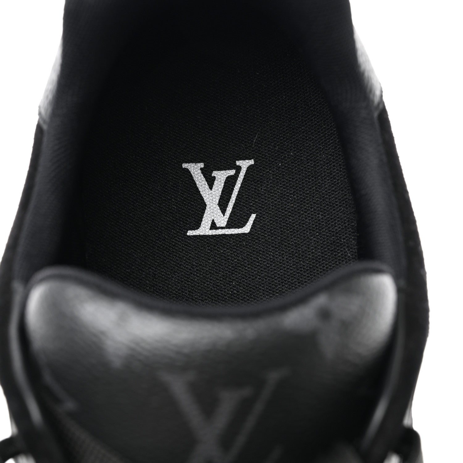 Louis Vuitton Monogram Eclipse Mens LV Trainer Sneakers 8 Black 7 of 9