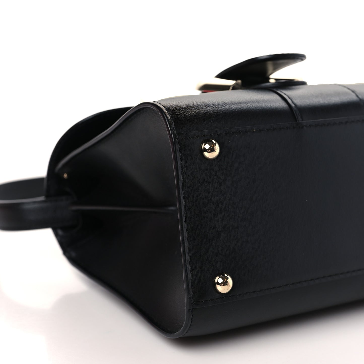 Box Calfskin Mini Brillant Satchel Black