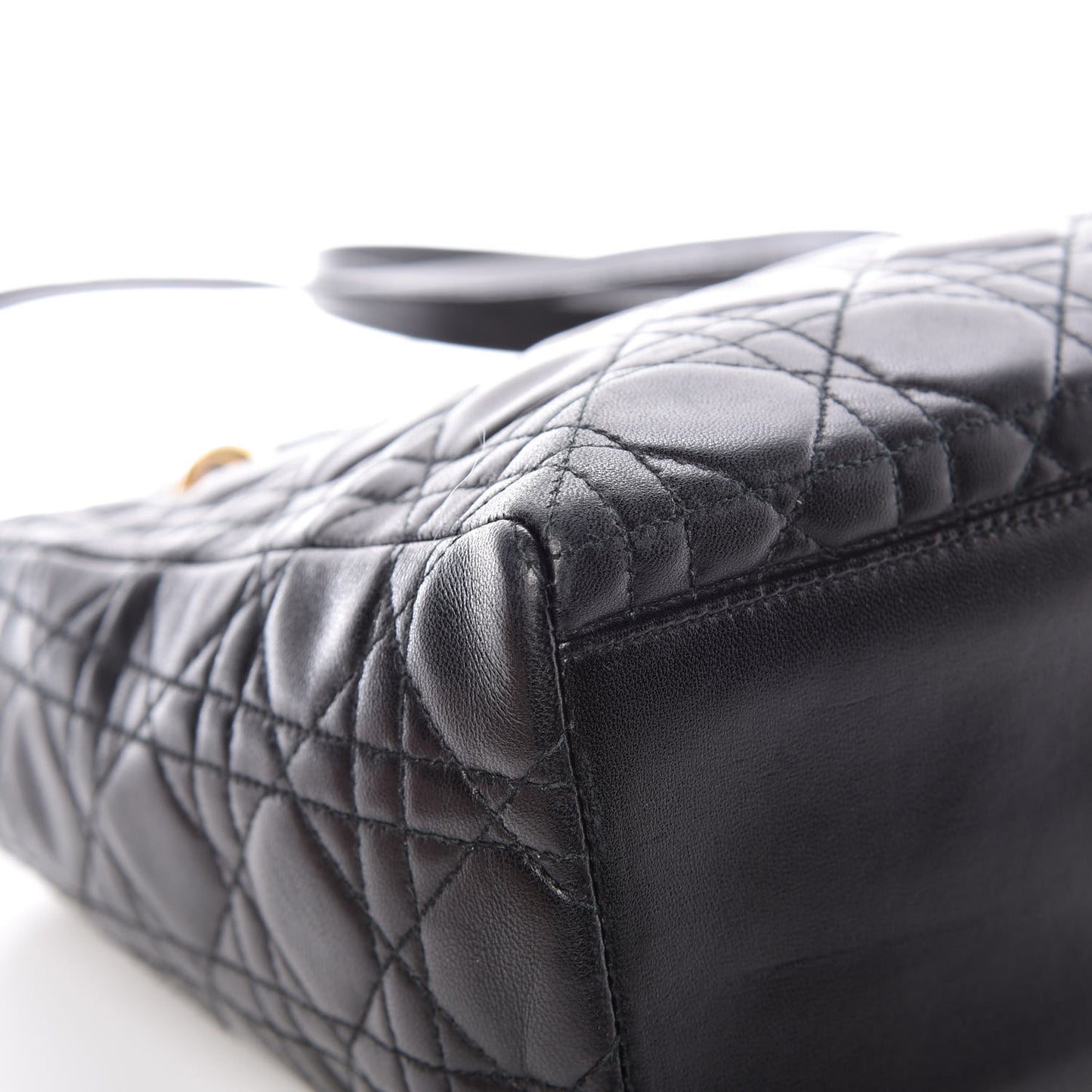 Lambskin Cannage Medium Lady Dior Black