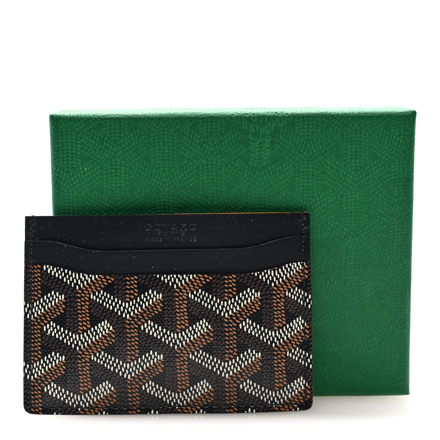 Goyardine Saint Sulpice Card Holder Black