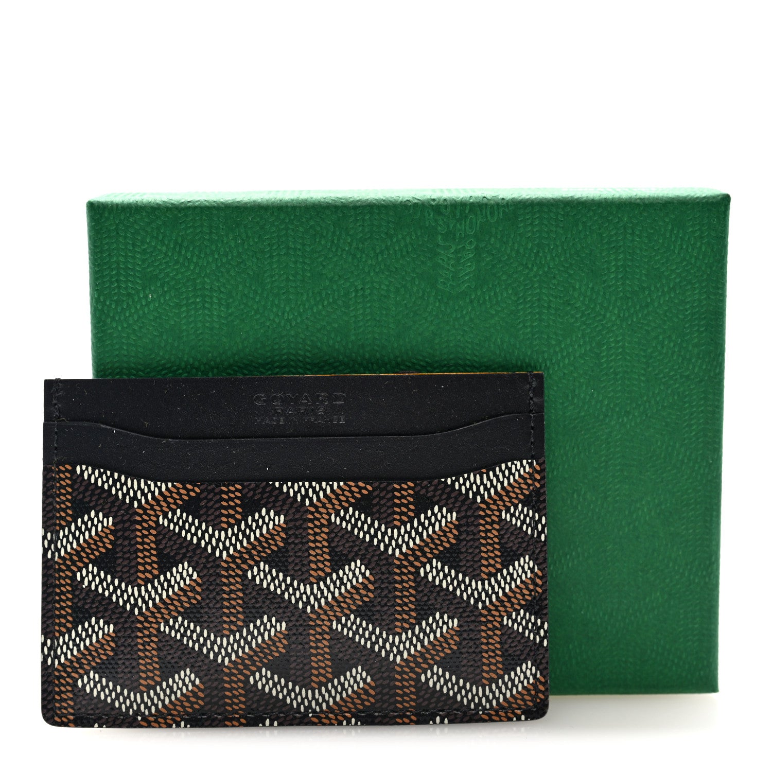 Goyard Goyardine Saint Sulpice Card Holder Black 7 of 7