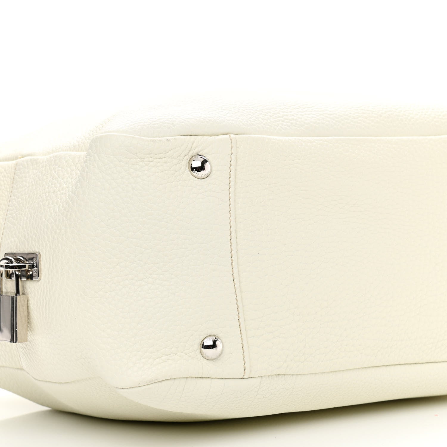 Prada Vitello Daino Satchel Bianco 9 of 15