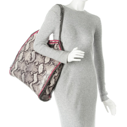 Stella McCartney Eco Python Big Falabella Tote Grey 2 of 10