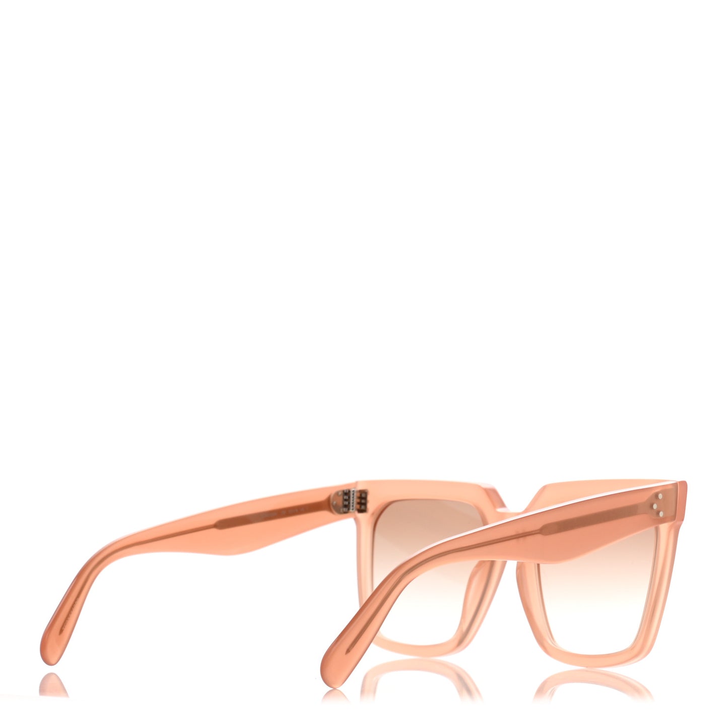 Acetate Polarized Oversized Sunglasses CL4055IN Milky Antique Pink