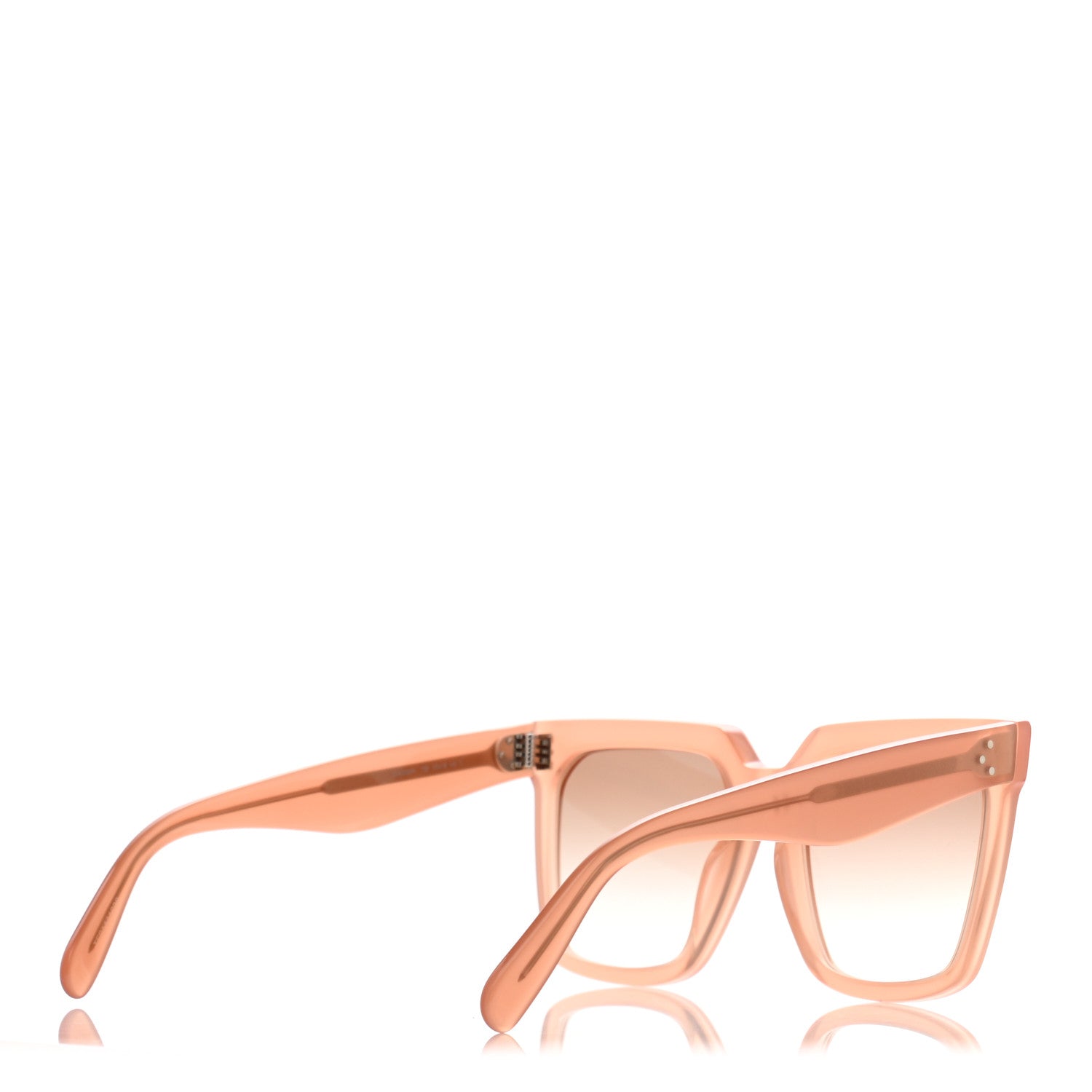 Celine Acetate Polarized Oversized Sunglasses CL4055IN Milky Antique Pink 4 of 7