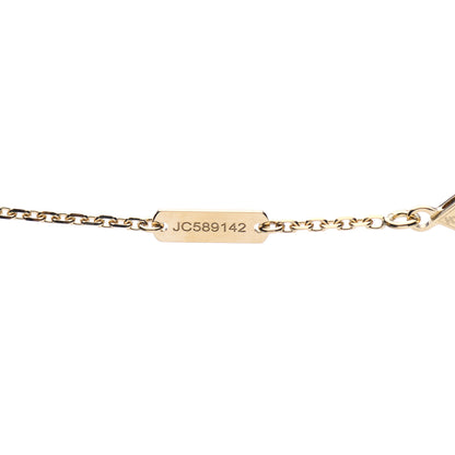 Van Cleef & Arpels 18K Yellow Gold Guilloche Vintage Alhambra Pendant Necklace 6 of 7