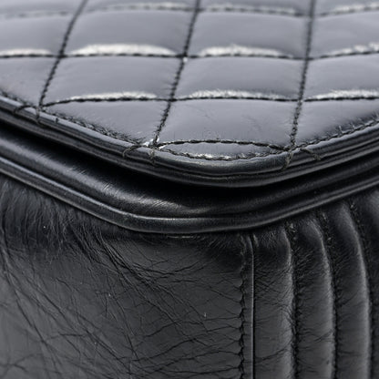 Chanel Glazed Calfskin Quilted Large Coco Boy Flap Black 10 of 10