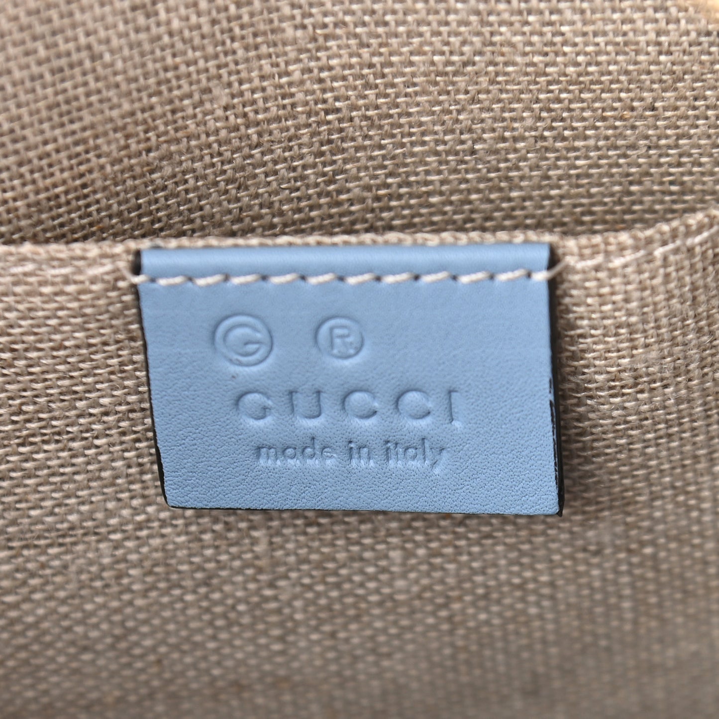 Microguccissima Mini Bree Messenger Bag Mineral Blue