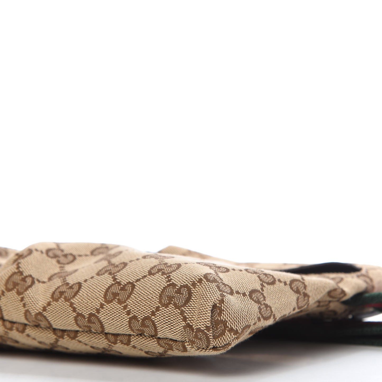 GG Monogram Double Pocket Belt Bag Dark Brown