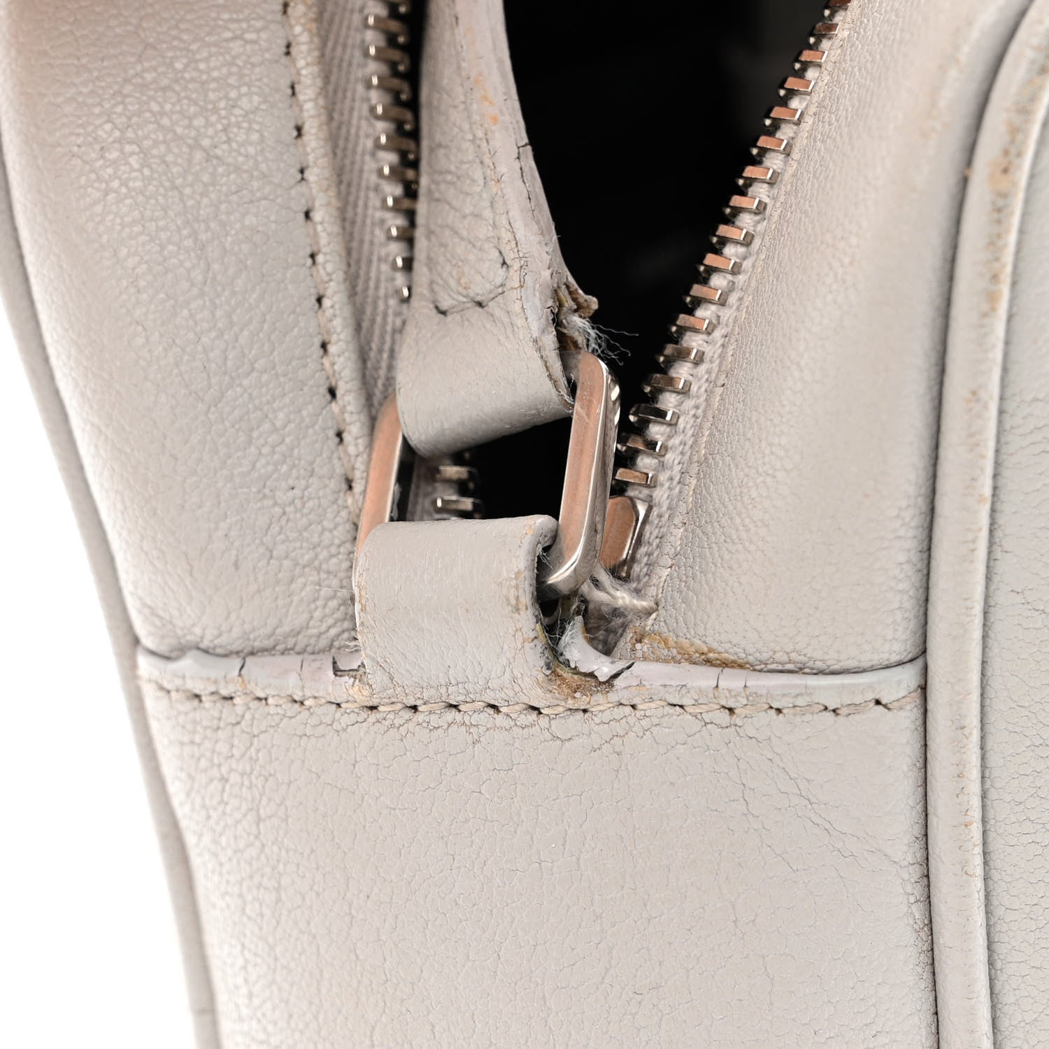 Saint Laurent Lambskin Monogram Lou Camera Bag Granite 12 of 13