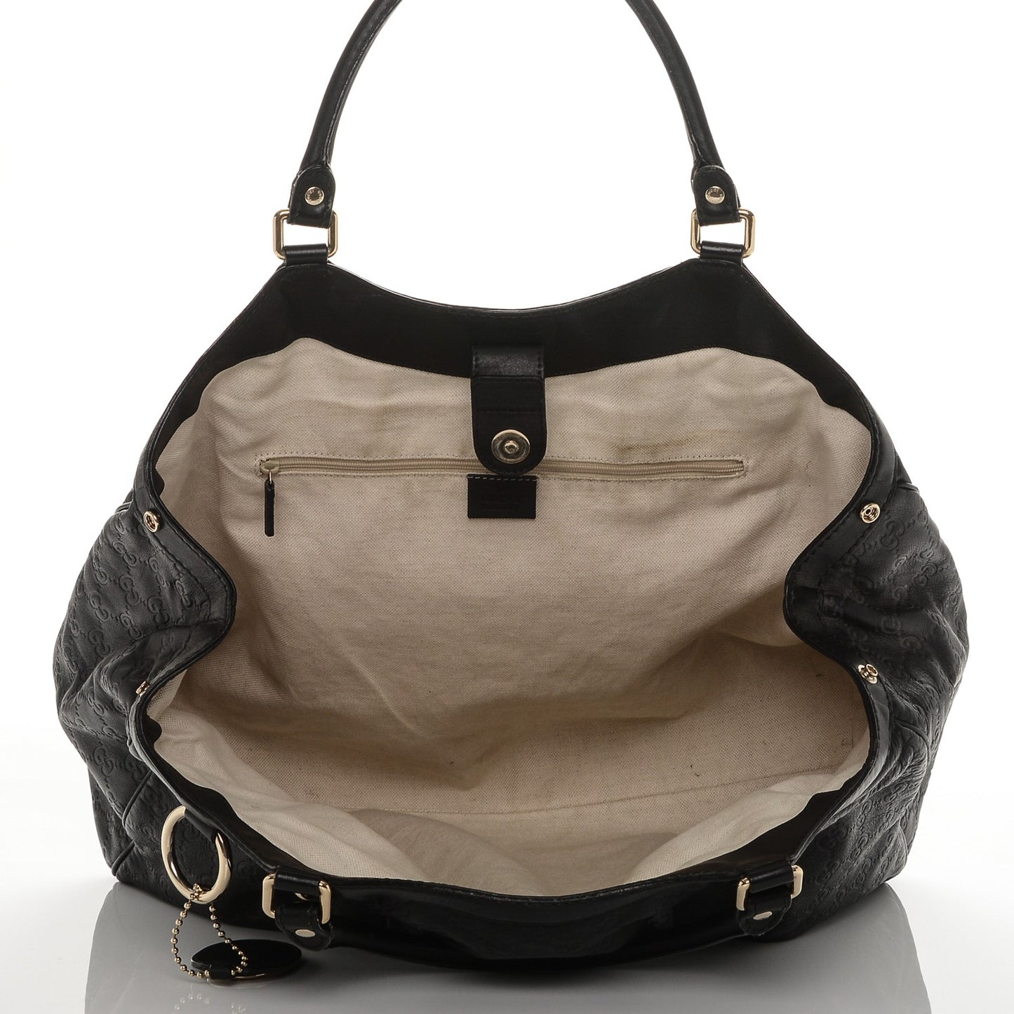 Guccissima Large Sukey Tote Black