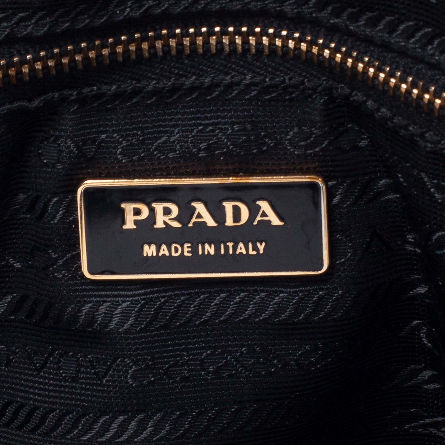 Prada Tessuto Nylon Leather Large Tote Black 7 of 10