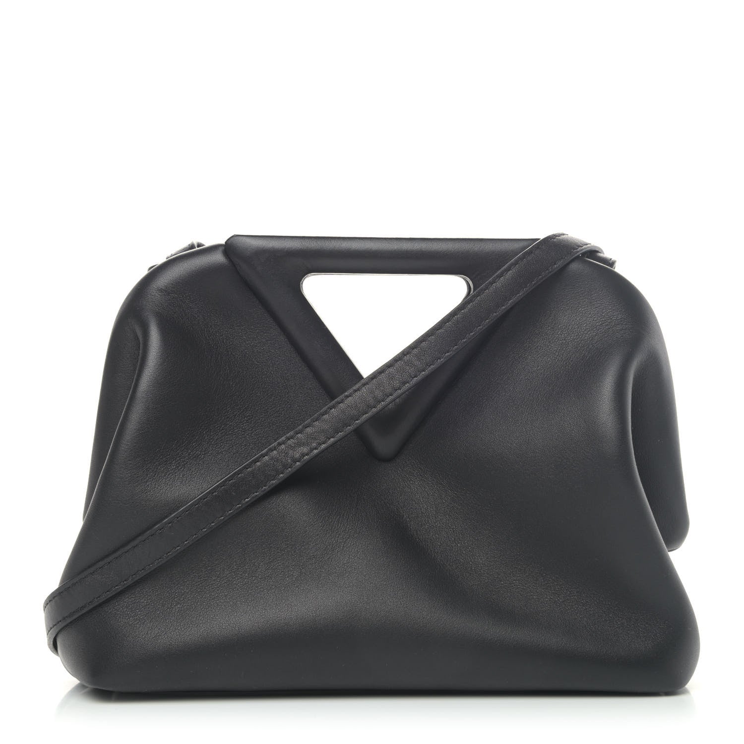 Bottega Veneta Calfskin Small The Point Triangle Bag Black 1 of 4