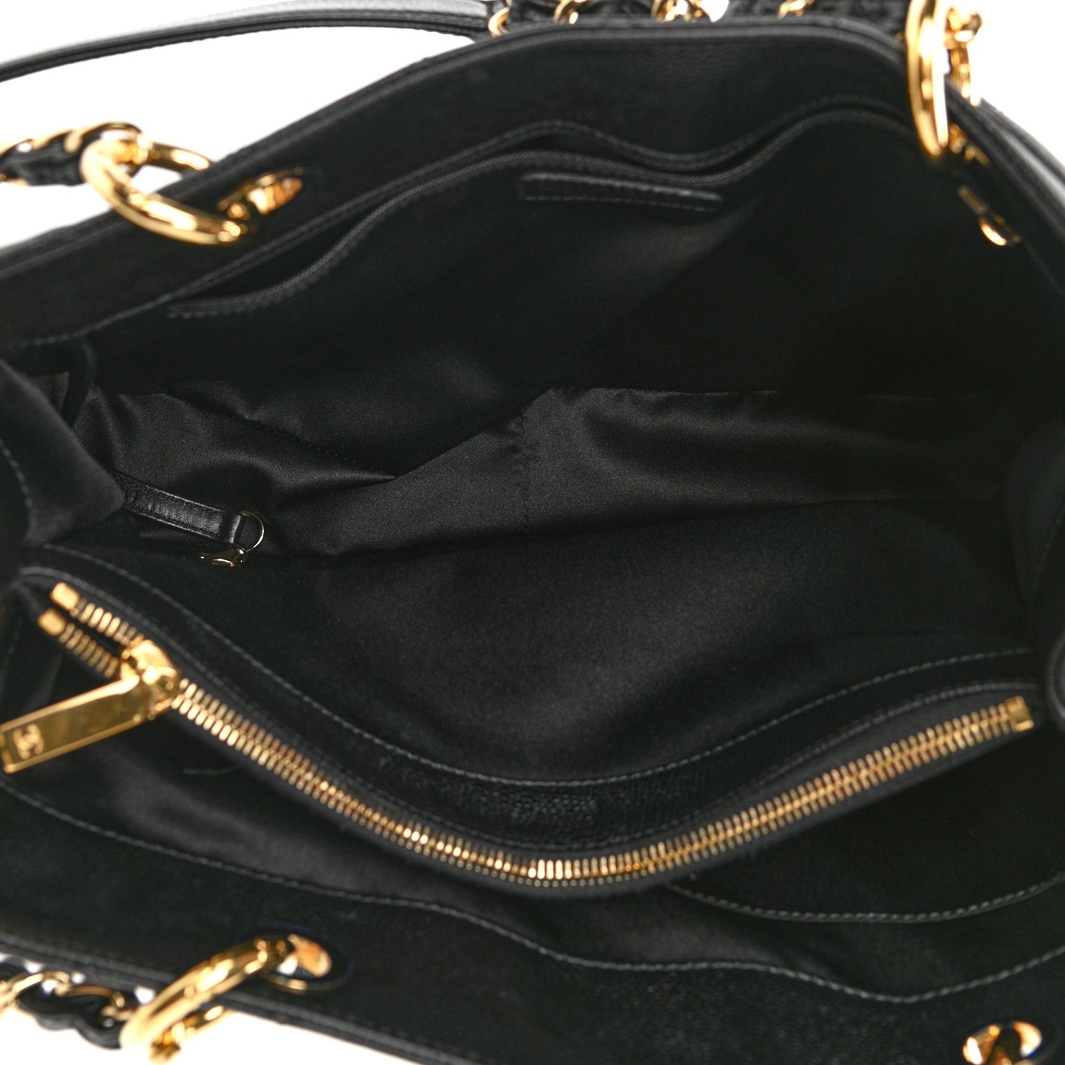 Chanel Caviar Quilted Grand Shopping Tote GST Black 6 of 13