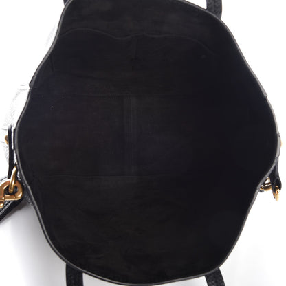 Christian Dior Grained Calfskin D-Bee Shopper Black 6 of 8