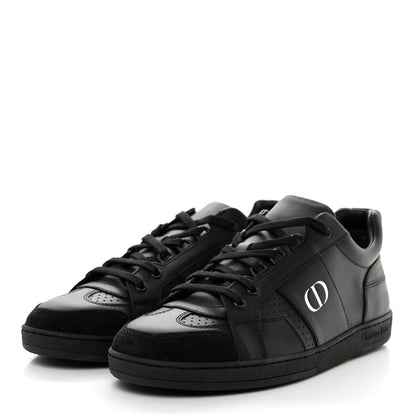 Christian Dior CHRISTIAN DIOR Calfskin Suede Logo Sneakers 39 Black 3 of 9