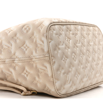 Louis Vuitton Empreinte Monogram Summer Stardust Neverfull MM Beige Clair 9 of 10
