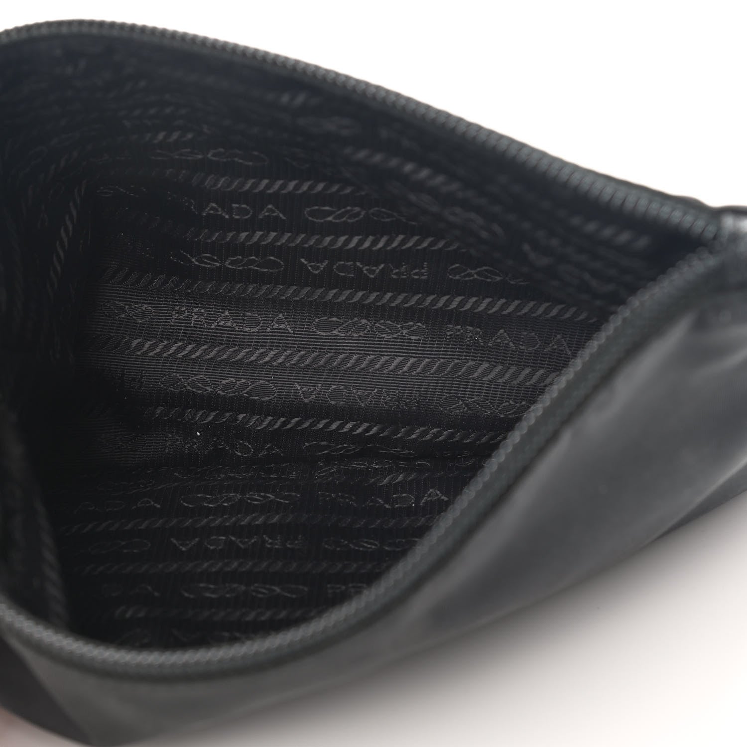 Prada Tessuto Nylon Smalto Pouch Black 5 of 9