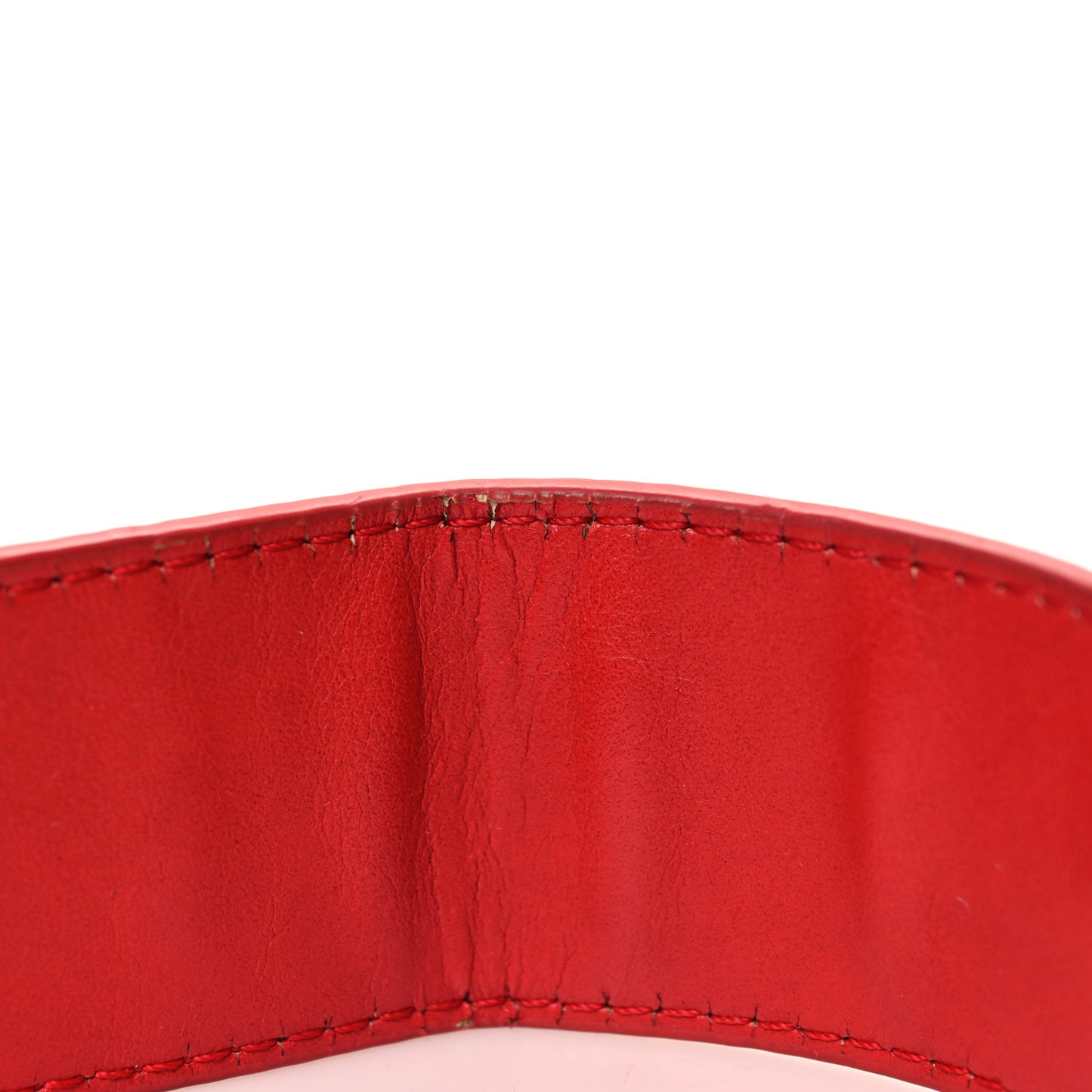 Vitello FF Embossed Strap You Red