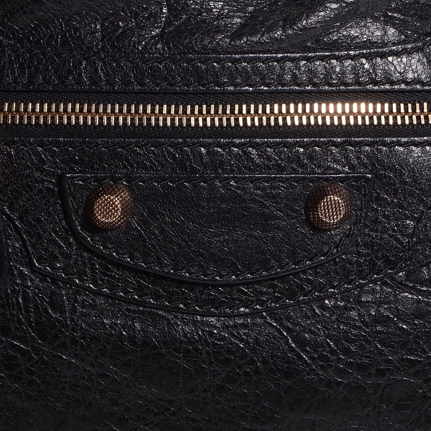 Agneau Giant 12 Rose Gold Hardware City Black