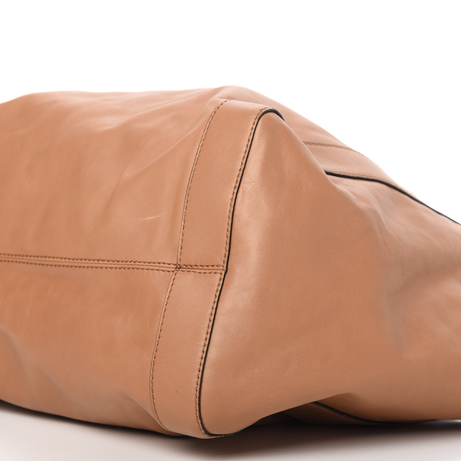 Valentino Garavani Nappa Double Pocket Bow Tote Camel 7 of 13