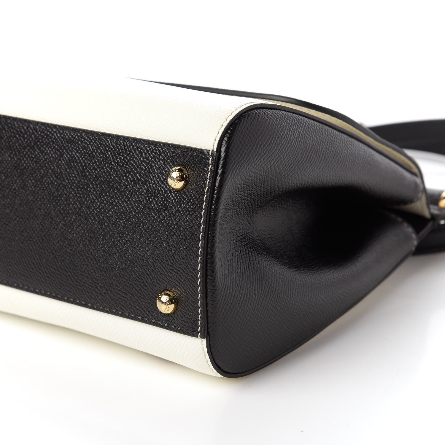 Dolce & Gabbana Dauphine Kitten Print Medium Miss Sicily Satchel White Black 7 of 11