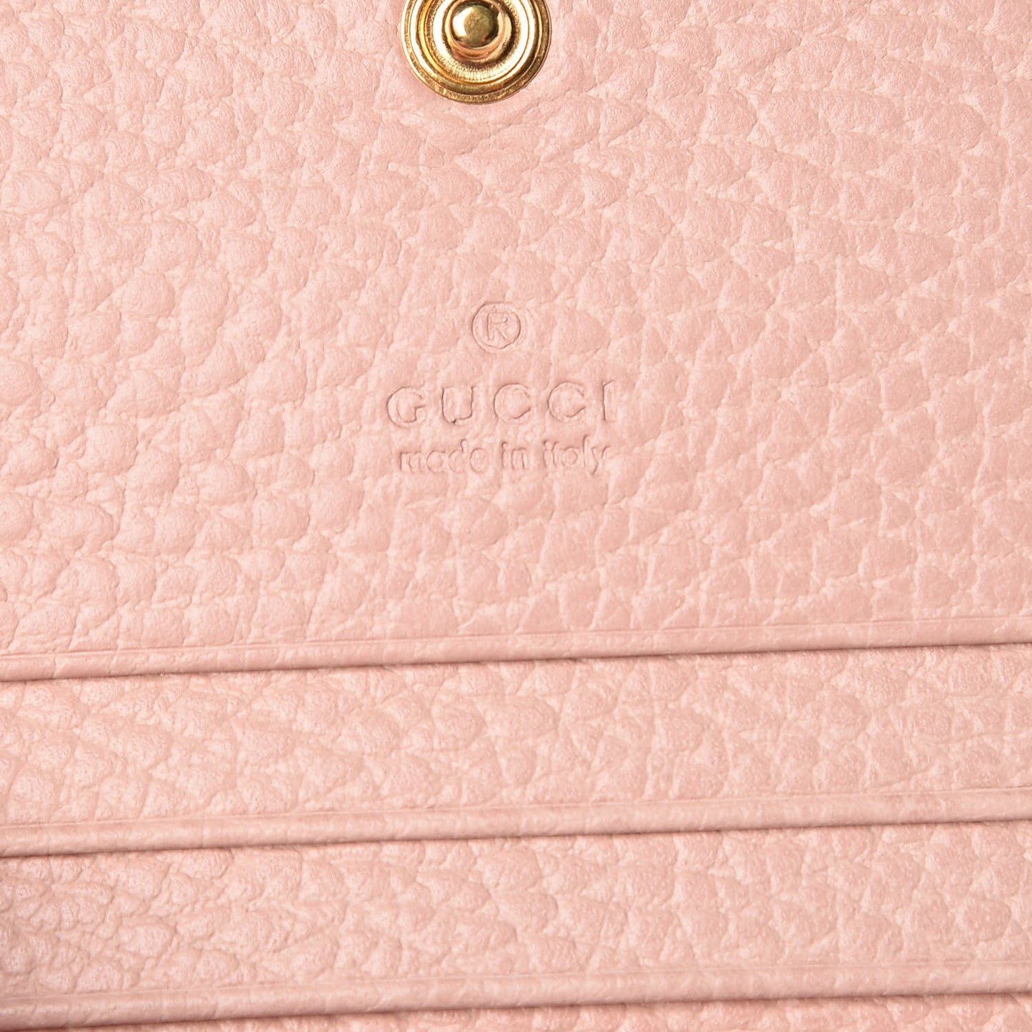 Dollar Calfskin GG Marmont Card Case Perfect Pink