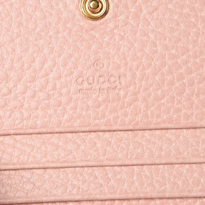 Gucci Dollar Calfskin GG Marmont Card Case Perfect Pink 6 of 8
