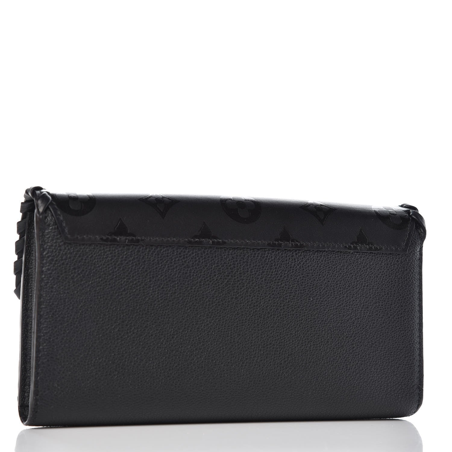 Louis Vuitton Monogram Cuir Plume Very Wallet Black 3 of 9
