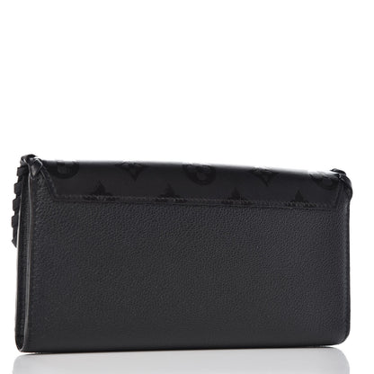 Louis Vuitton Monogram Cuir Plume Very Wallet Black 3 of 9